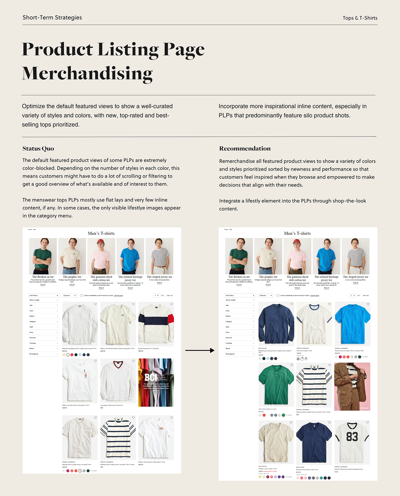 digital merchandising Conversion Optimization UI/UX ecommerce store Online Merchandising