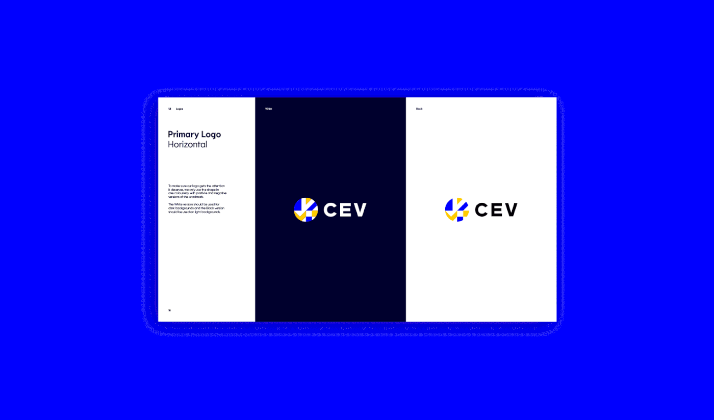cev volleyball design brand branding  sport volley wayfinding Web Design  corporate