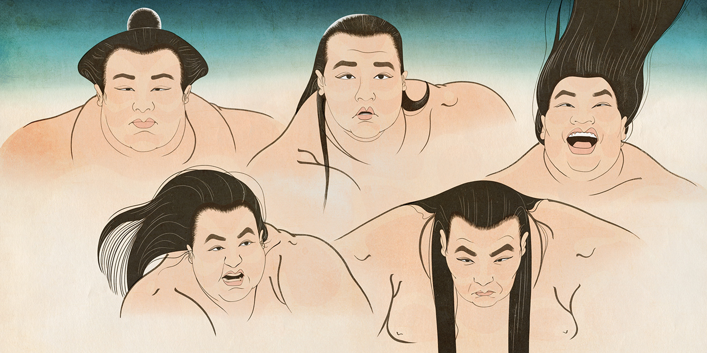 hokusai James Hagger Joshua Harvey Surfing Sumo Tokyo Olympic Games troublemakers ukioe