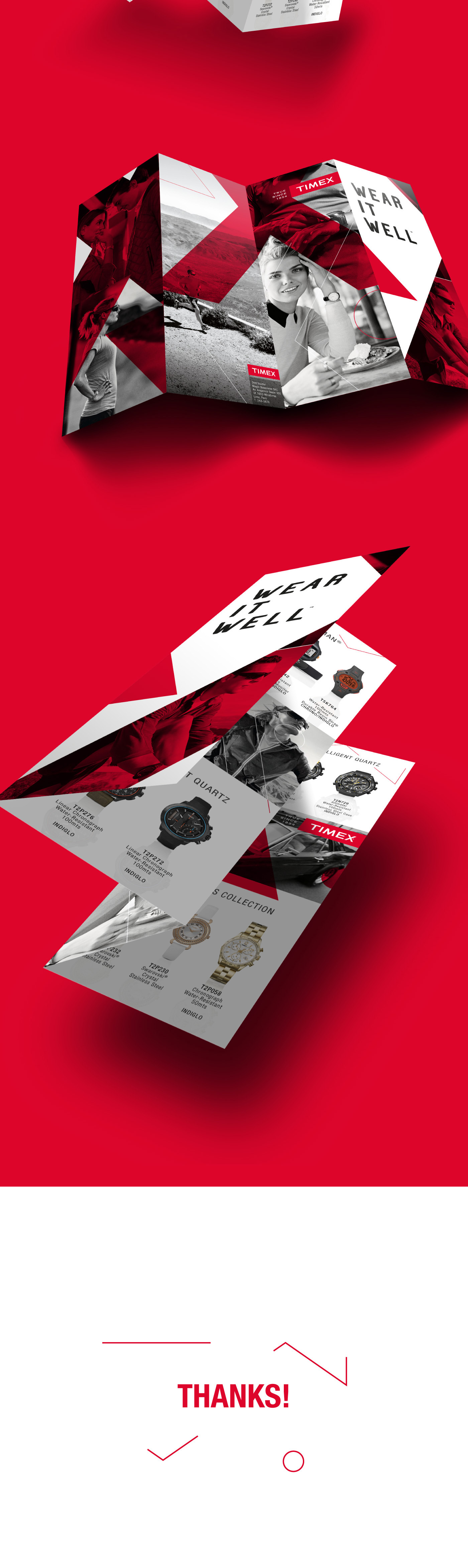 Timex brochure four-fold brand