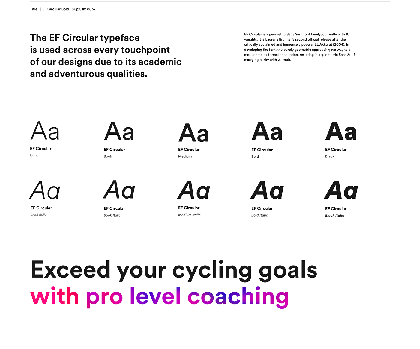 branding  clean coaching Cycling educationfirst efprocycling gradient minimal sports Webdesign