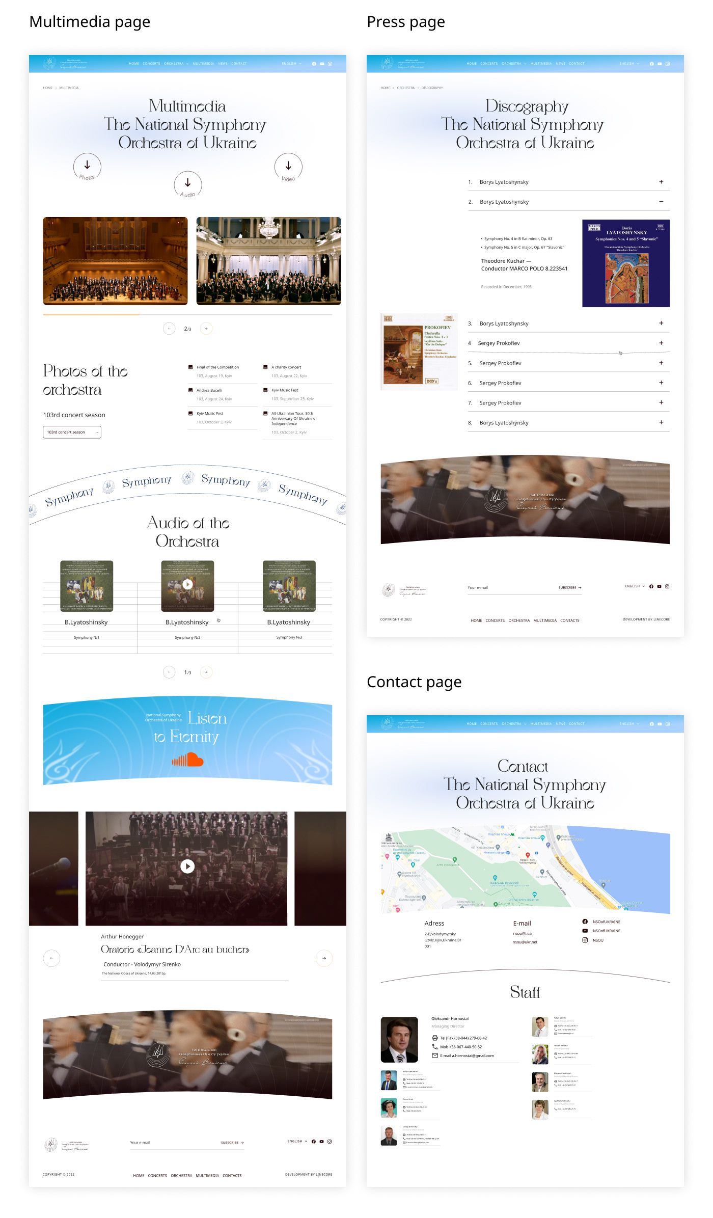 music orchestra symphony symphony orchestra ukraine Web Web Design  Webdesign Website Website Design