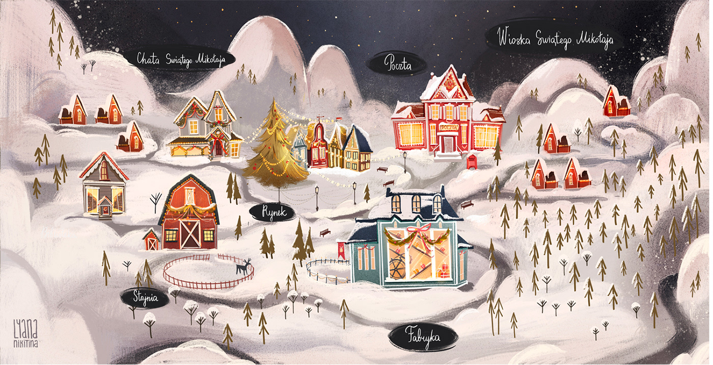 book children Christmas elves fairytale gifts Holiday Magic   santa winter