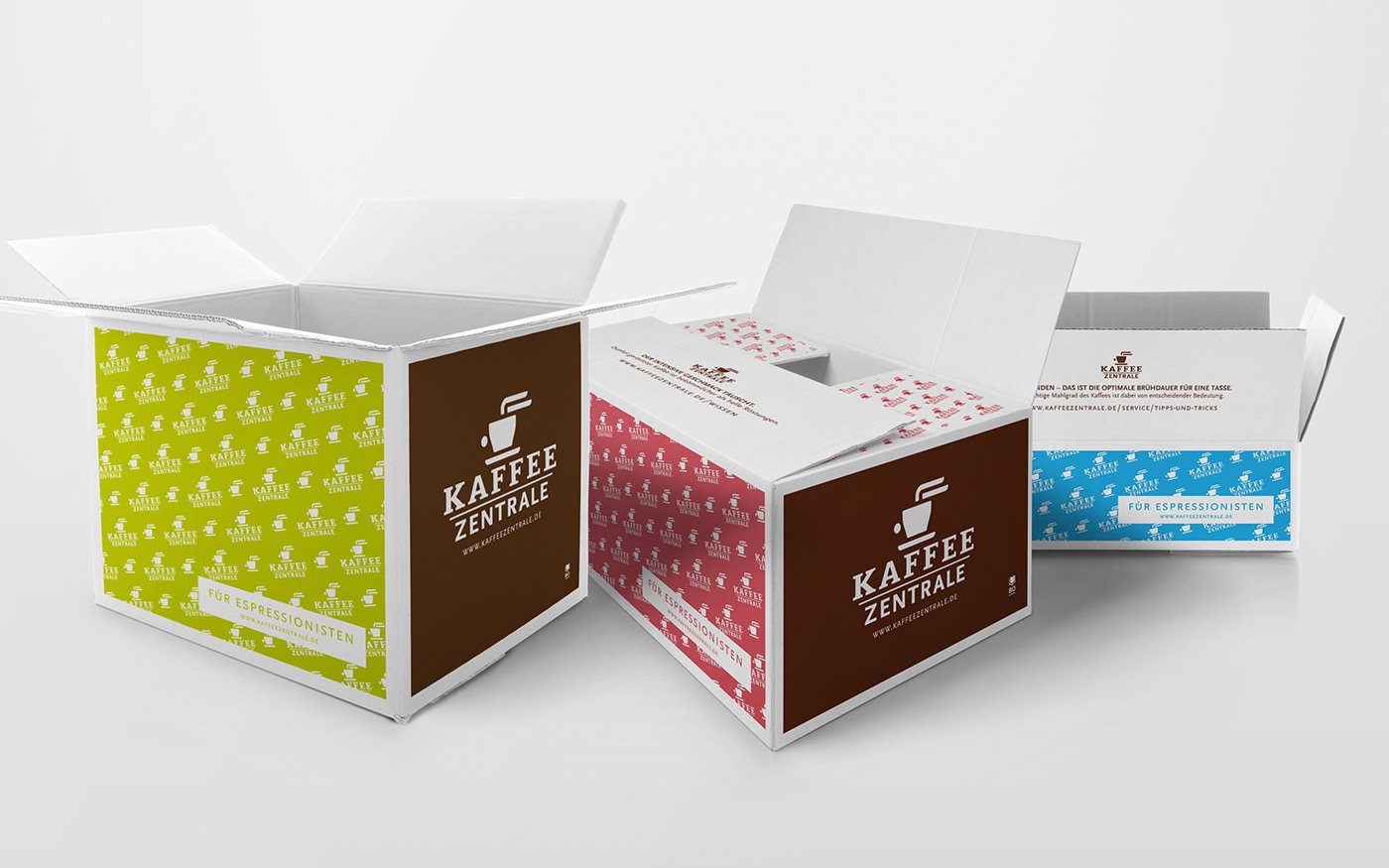 Kartonage und Verpackung · Kaffeezentrale · Designstudio Steinert