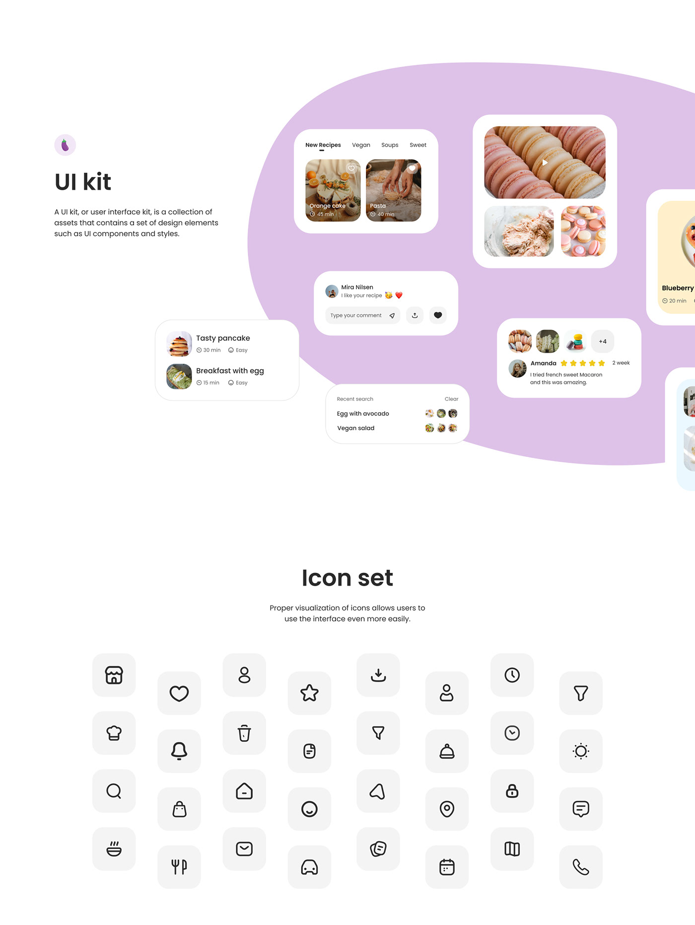 recipe Mobile app app design food app restaurant Food  Food app design Restaurant app ecommerce app Ecommerce