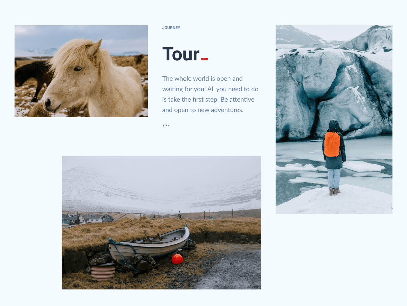 concept discovery iceland Responsive tourism Travel trip UI/UX Web Web Design 