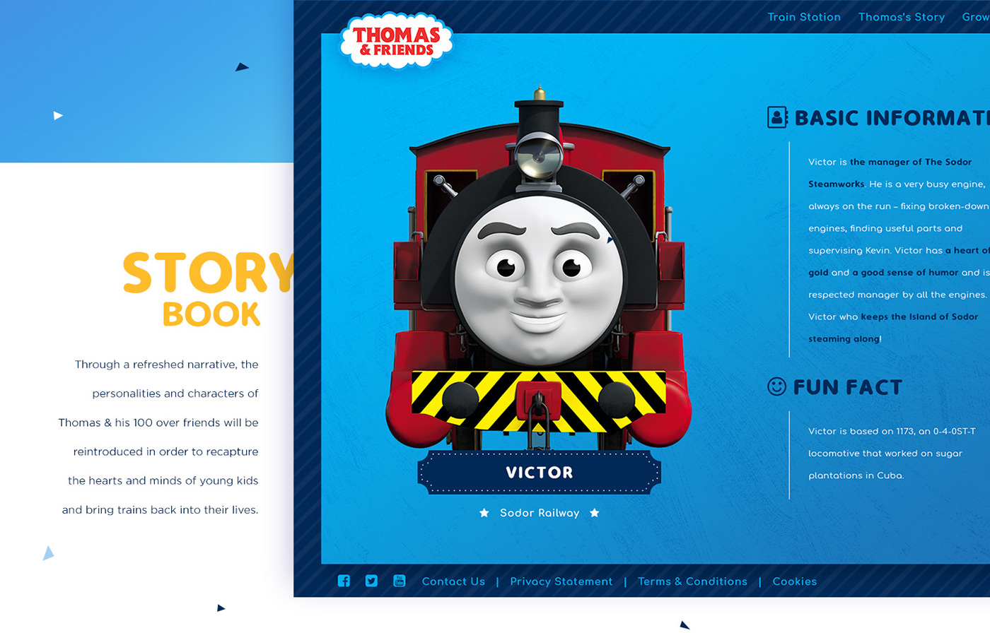 Thomas & Friends Website kids microsite mattel