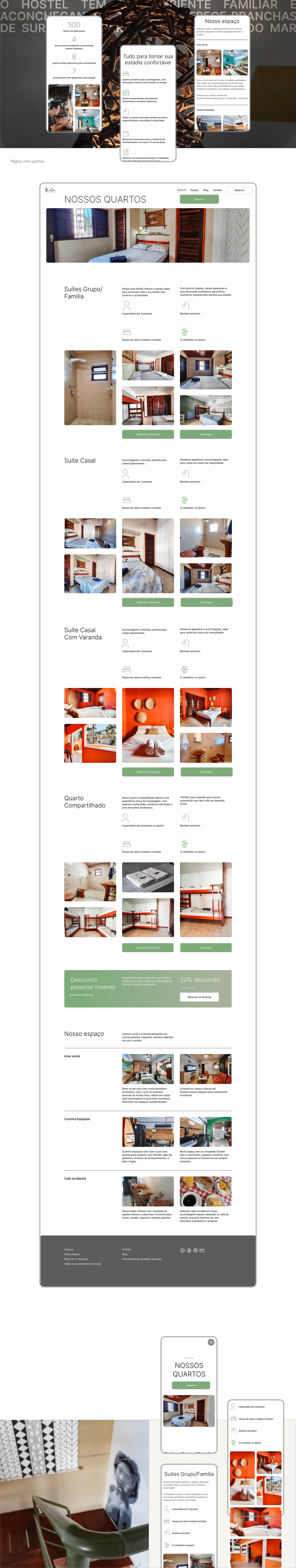 hostel Website Design Desenvolvimento de Site minimal modern company website corporate ux/ui ui design criação sites