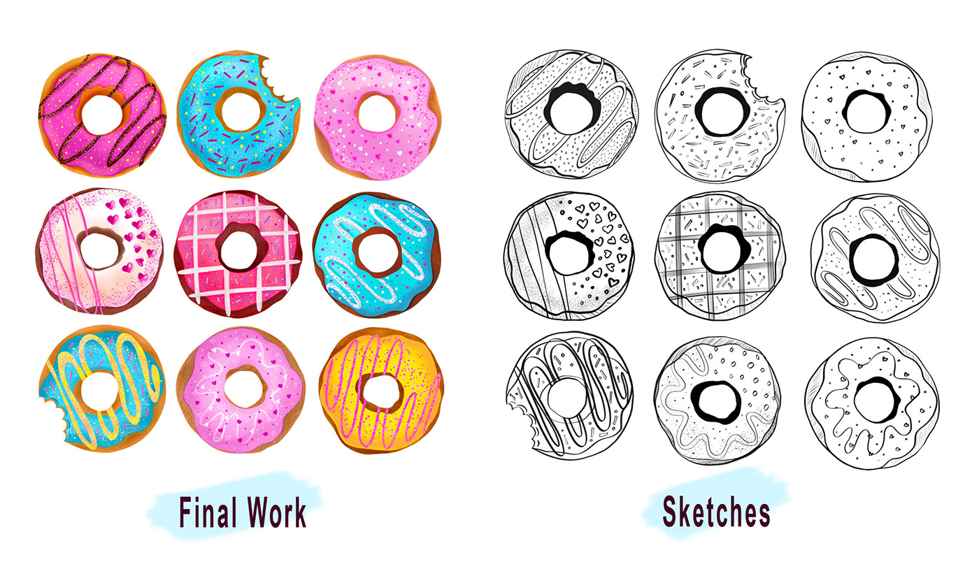 kids game Donuts dessert digital illustration Packaging brand identity donuts design Kids Puzzles Puzzle box design product design 