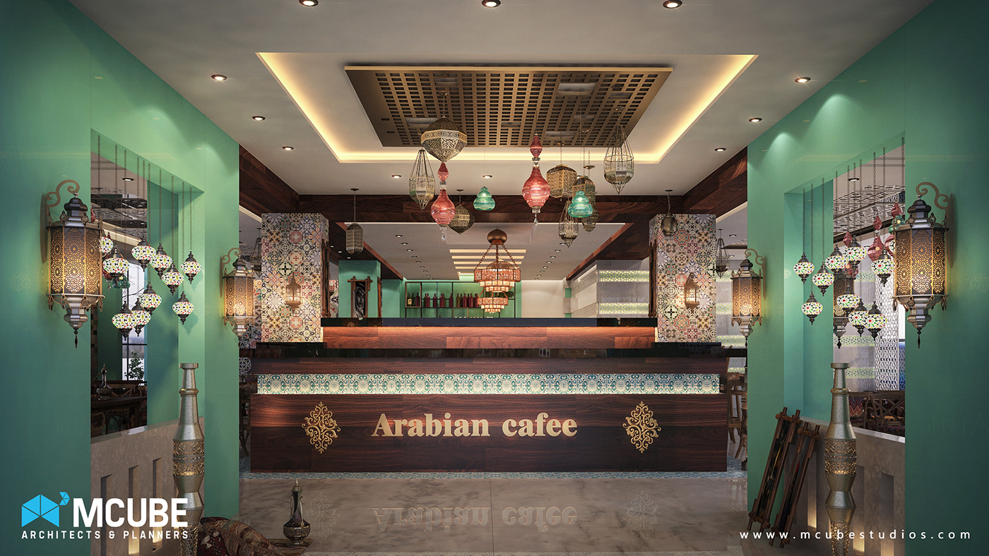 restaurant bohemian Interior oriantal arabian cafe interior design  antiqe islamic colorful