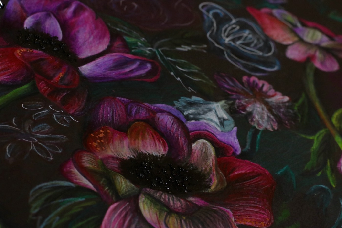 prismacolor art draw Drawing  floral Classic comic colorful