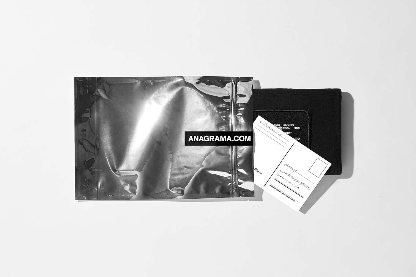 #anagrama #exclusive #black #t-shirt   #embroidery #patch #Design #postcard   #packaging #basics