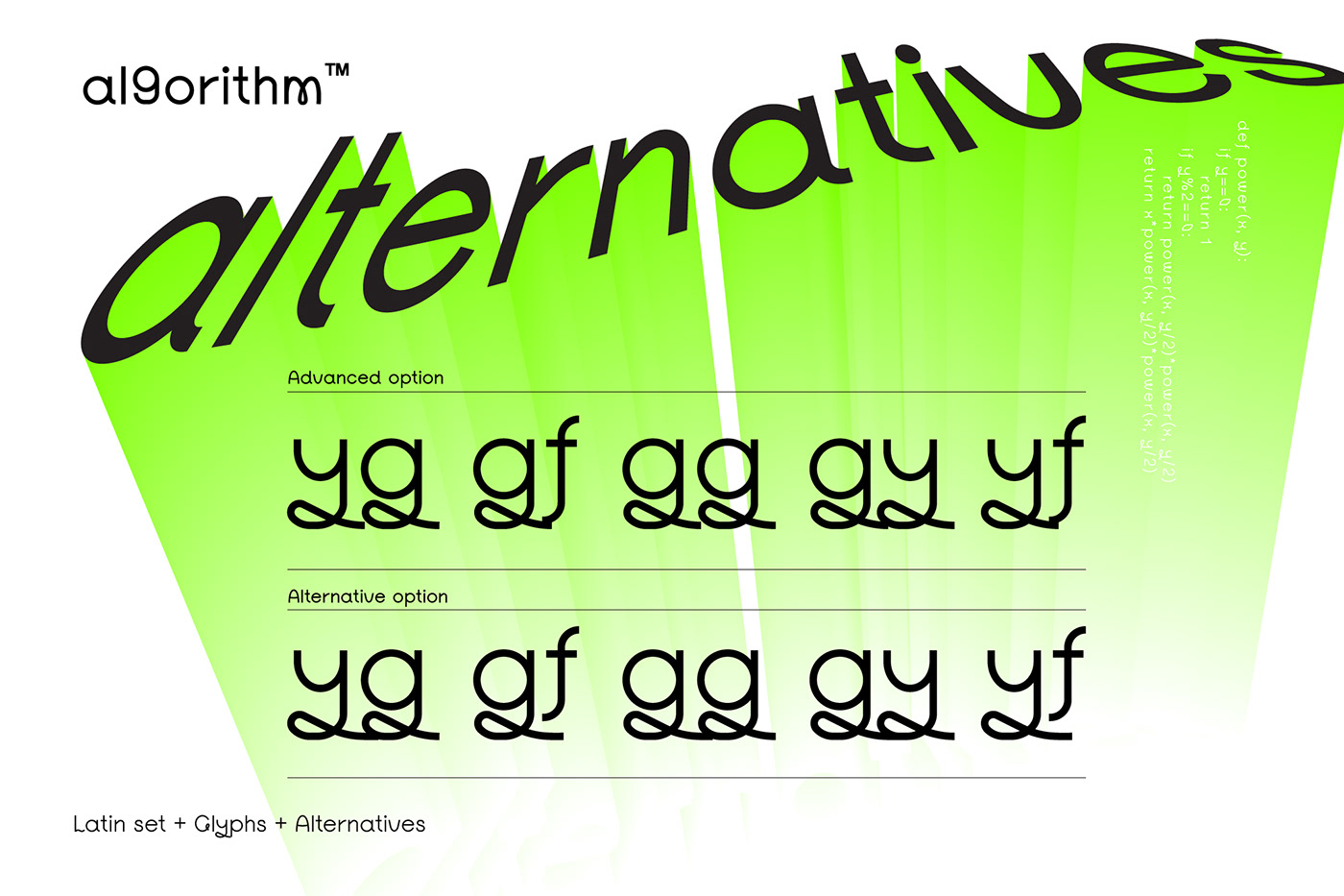 acid futuristic geometry kinetic modern sans-serif shapes Typeface