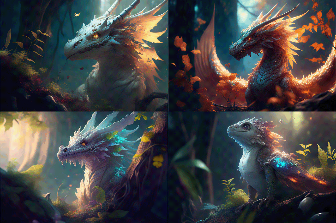 Character design  Digital Art  dragons fantasy ILLUSTRATION  painting  