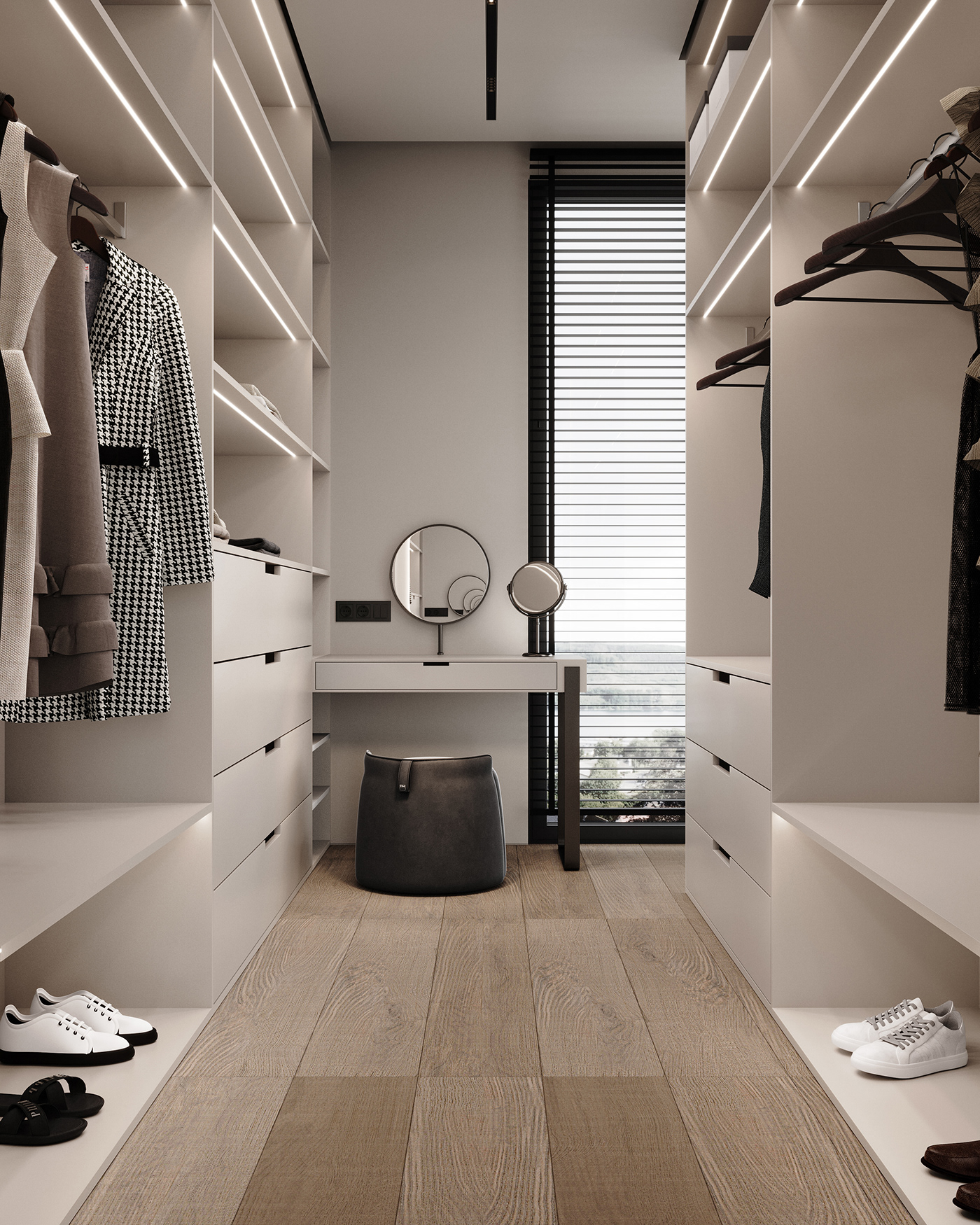 wardrobe design wardrobe visualization 3ds max corona minimalist CGI architecture modern