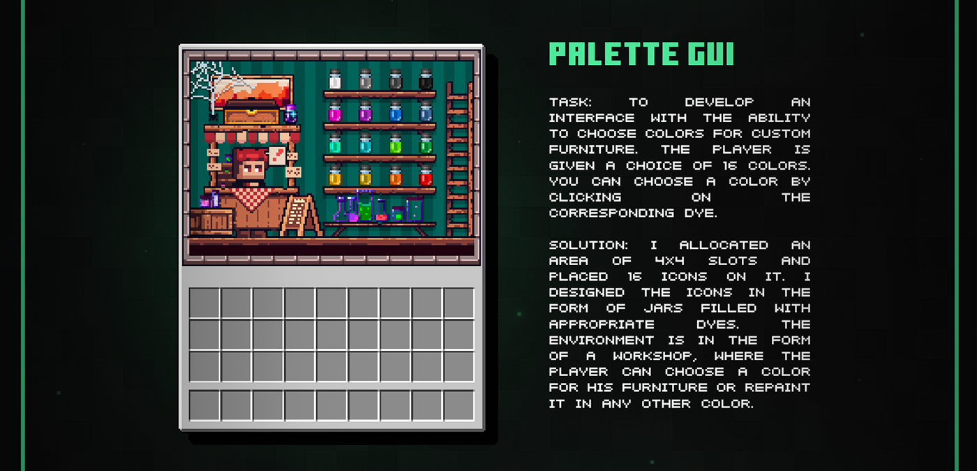 game GUI Interface minecraft Pixel art texture UI UI/UX user interface ux