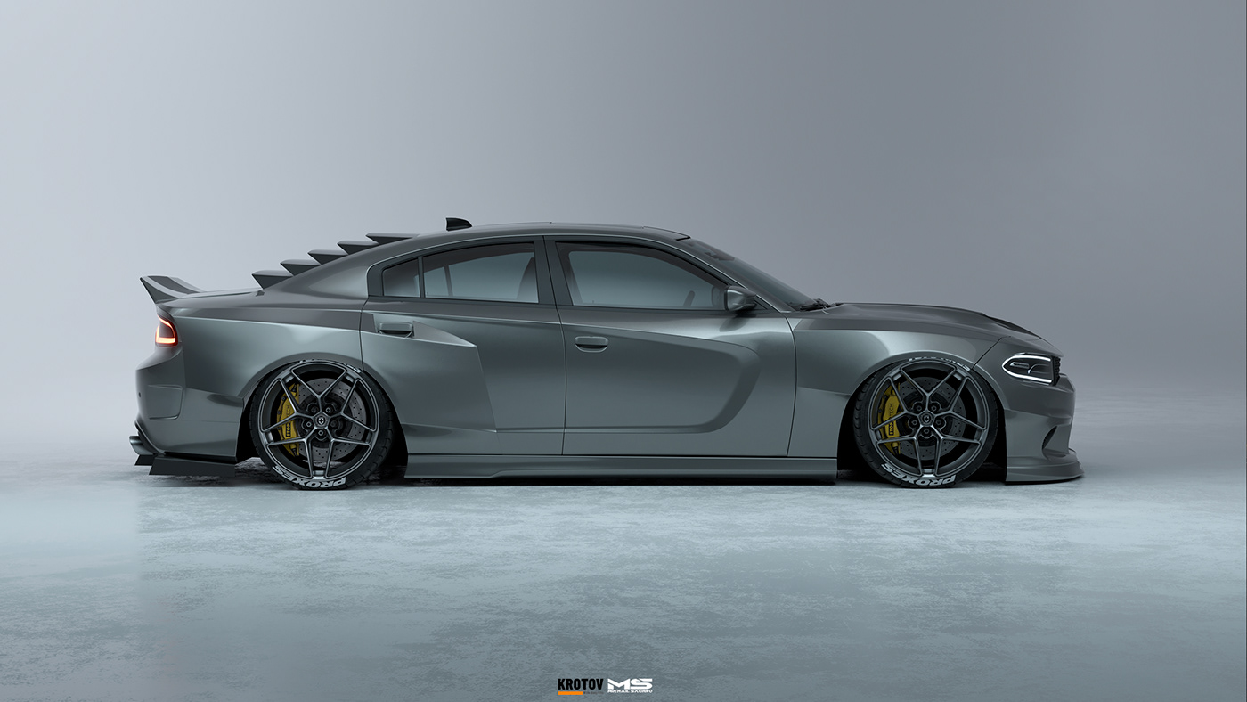 3D Auto automotive   car Cars CGI dodge Render rendering Vehicle