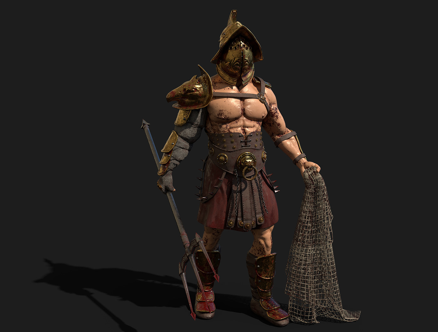 3d modeler Character warrior generalist 3d artist Gladiator 3ds max Zbrush substance