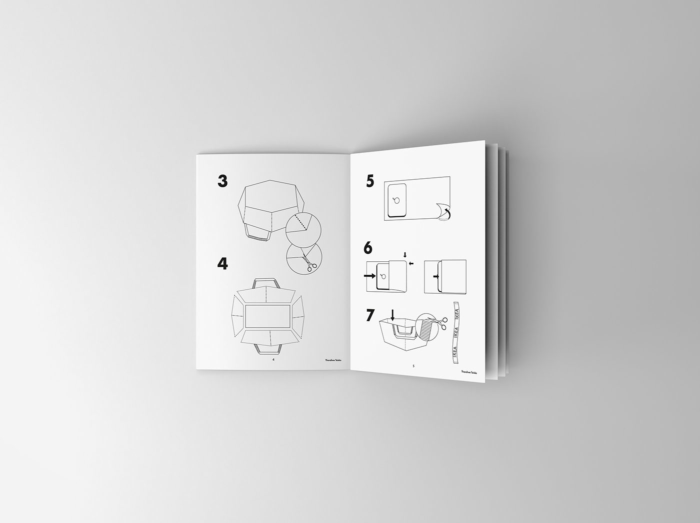 Booklet graphic design  ikea ILLUSTRATION  manual schoolproject WDKA willemdekooning Workshop