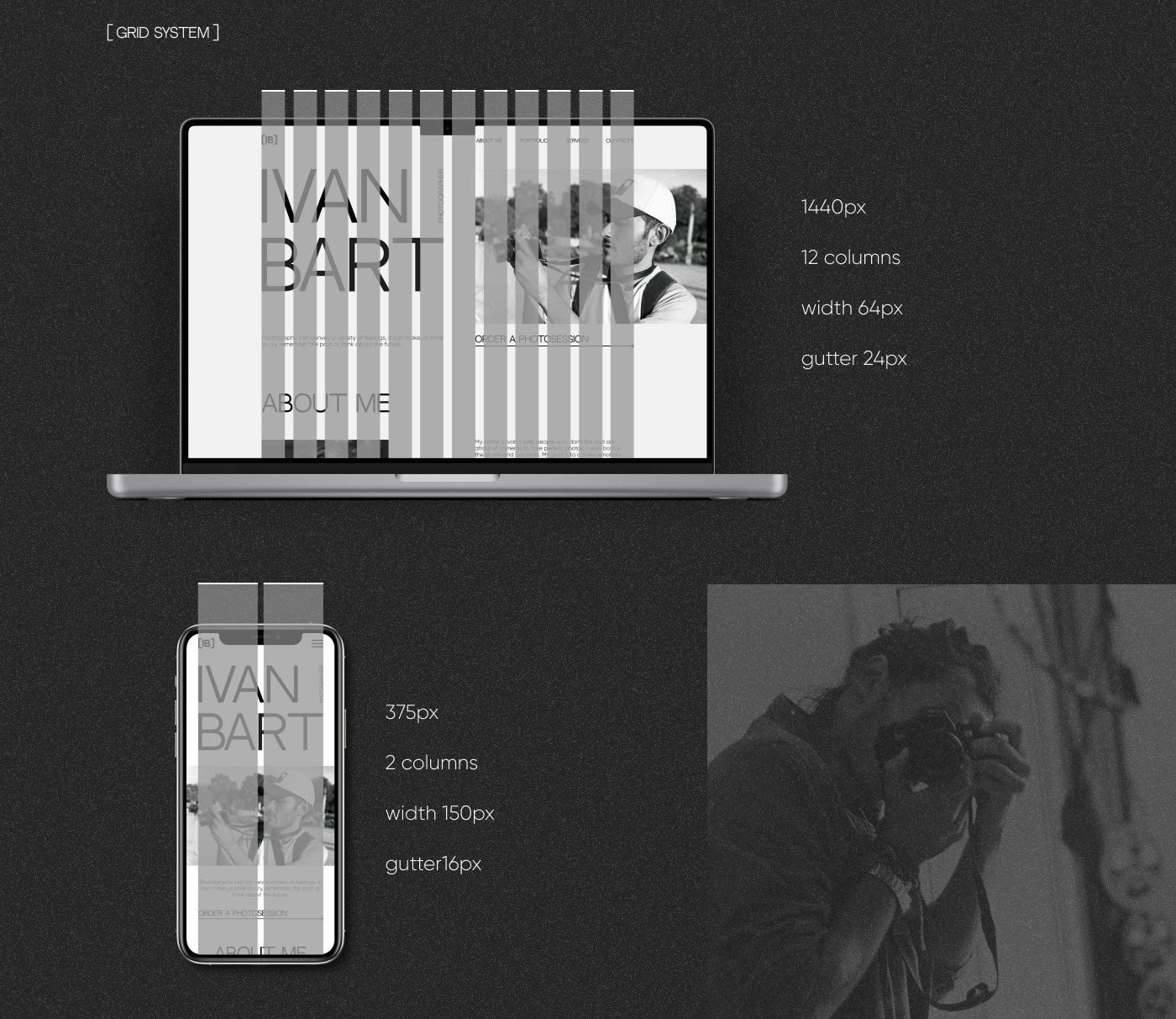 photographer Web Design  UI/UX Figma сайт дизайн сайта фотограф веб-дизайн Website