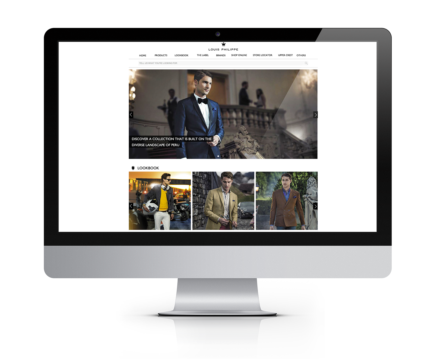 Louis Philippe website on Behance