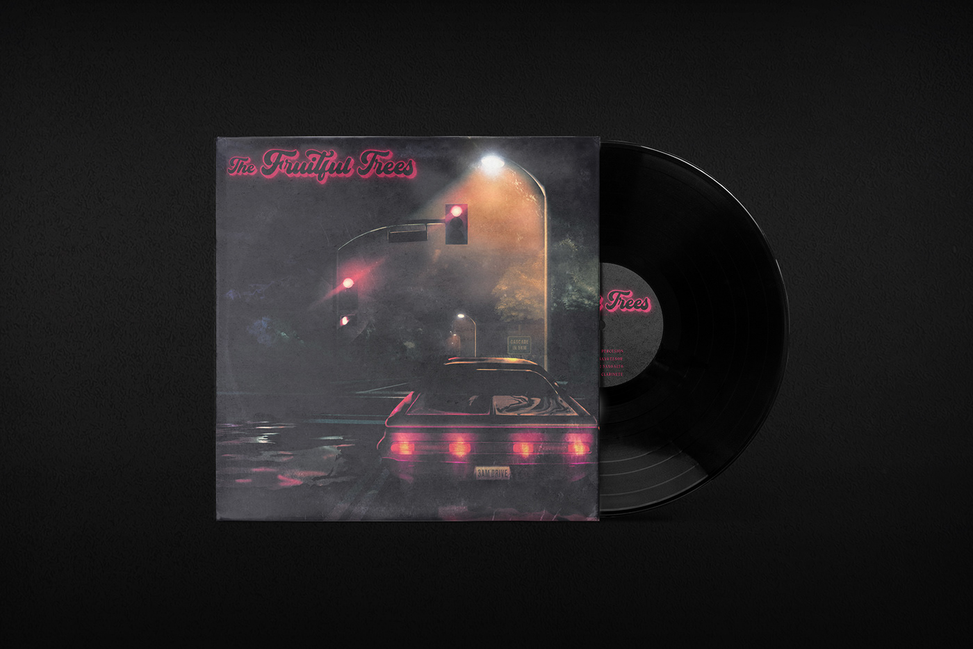 vaporwave aesthetic Retro 80s Synthwave vintage 1980s vinyl album cover Outrun