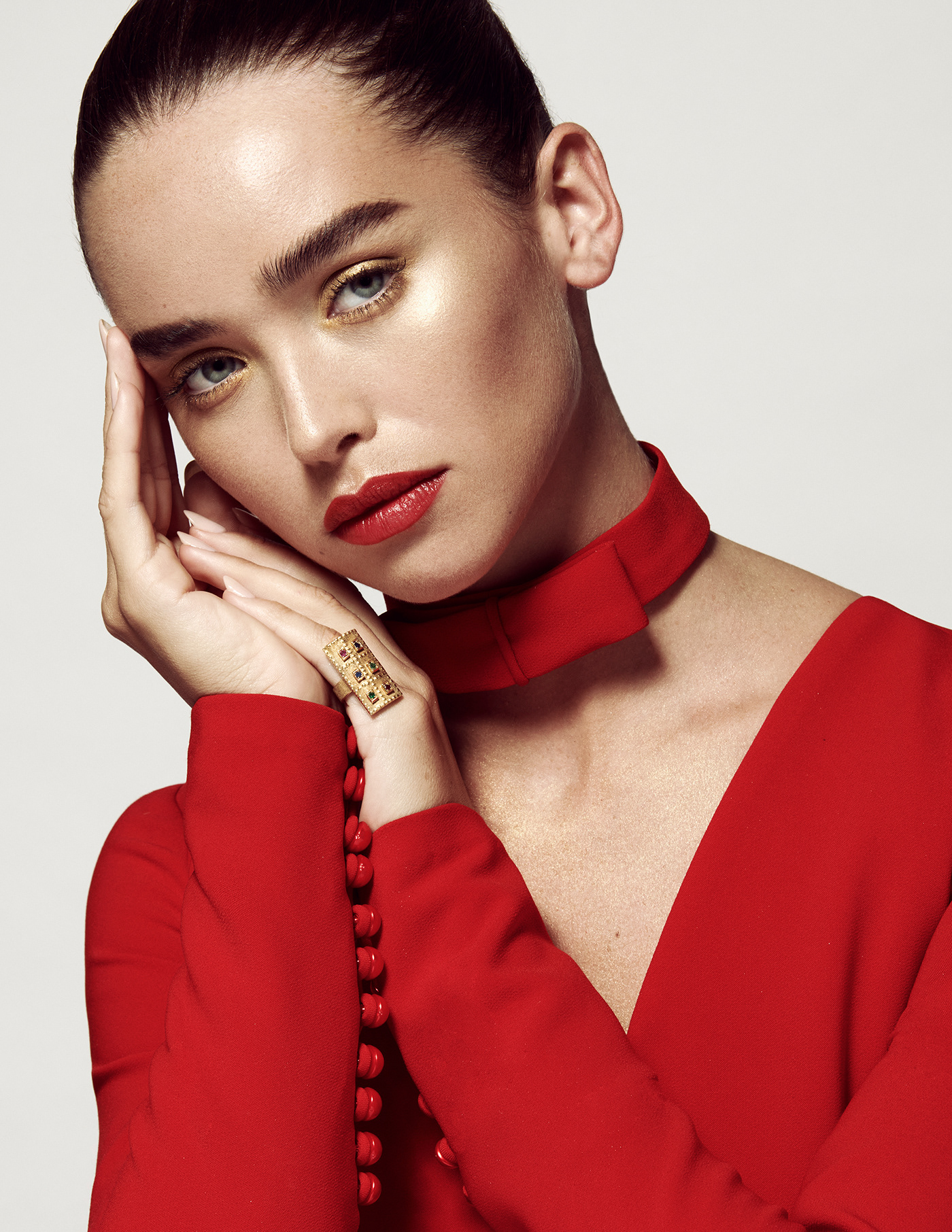 beauty beauty editorial BEAUTY PHOTOGRAPHER Fashion  fashion editorial FASHION PHOTOGRAPHER magazine makeup red Style