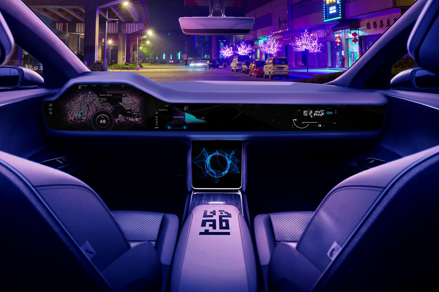 3D automobile car concept concept design Experience Honda Interface UI ux