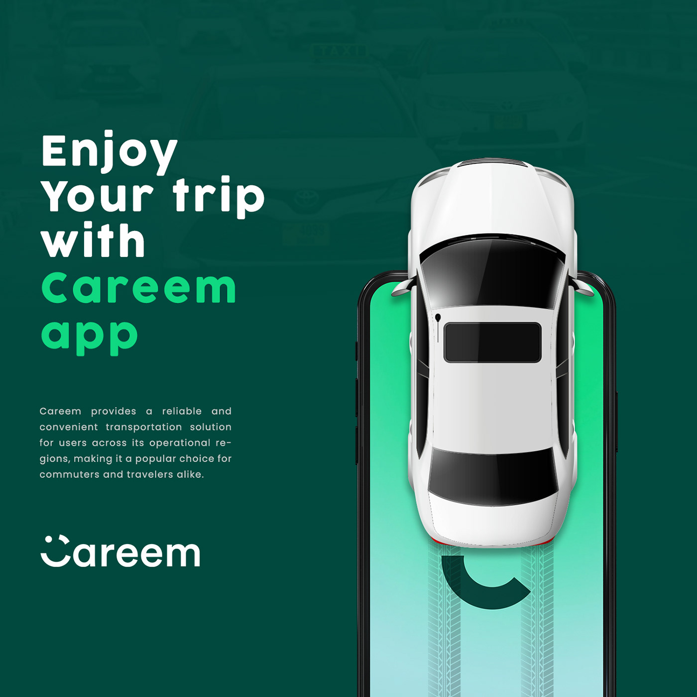Careem taxi dubai ads Advertising  Social media post marketing   Graphic Designer Brand Design designer