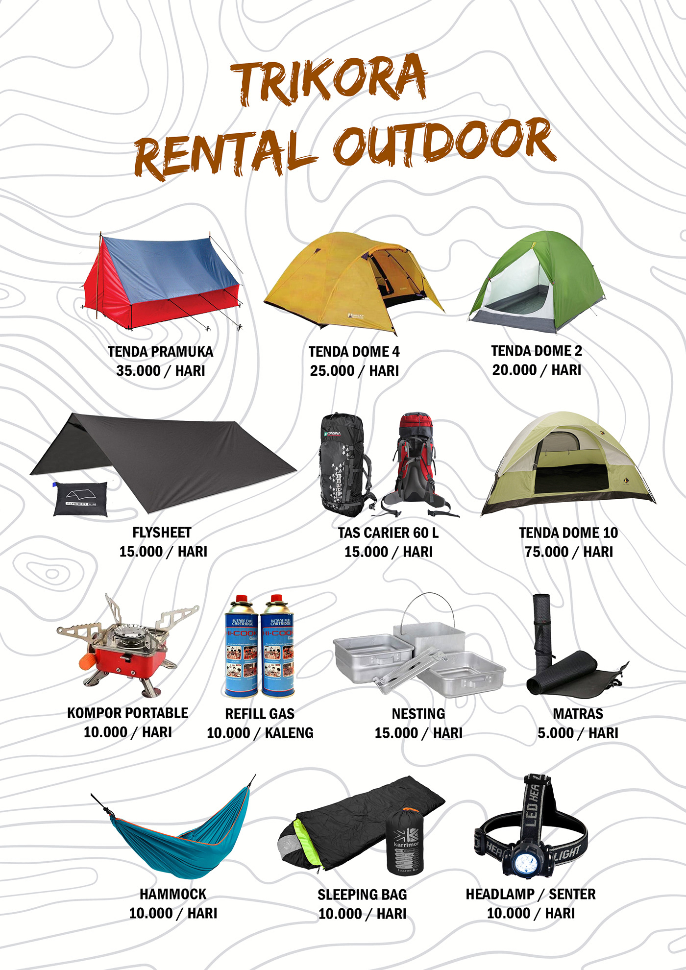 adventure catalog equipment Gear Outdoor Rent rental