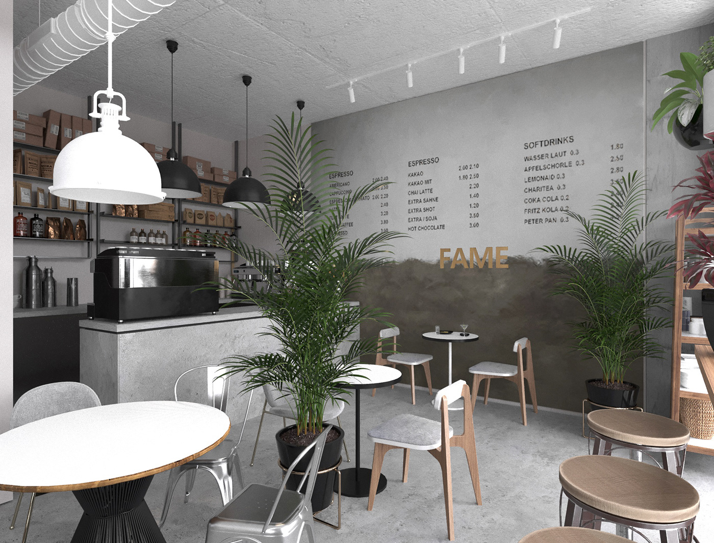 architecture designe Project Coffee cafe restaurant interior design  HORECA design kiev kaleniukarchitect