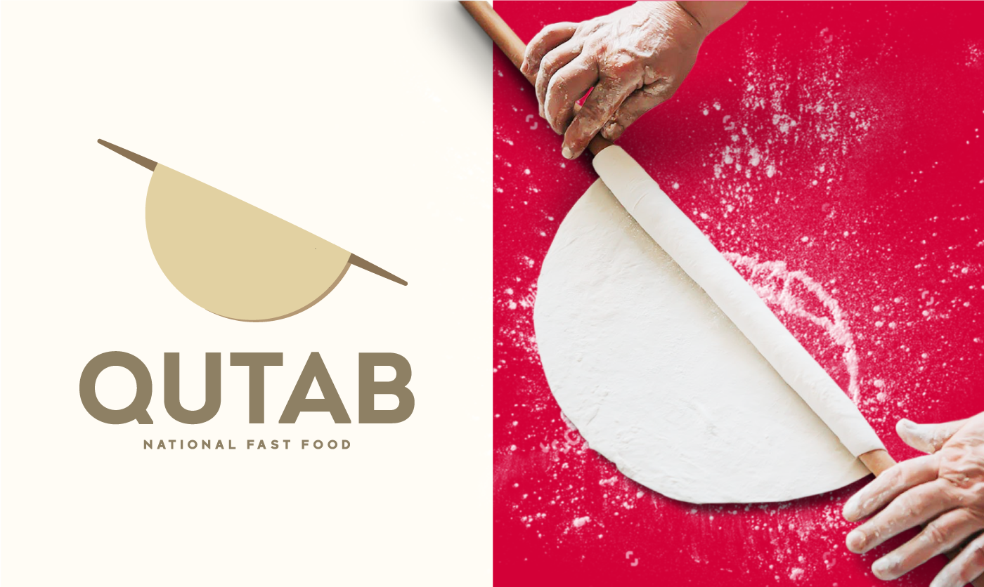 Qutab brand fastfood identity Packaging branding  logo design brand identity Branding design