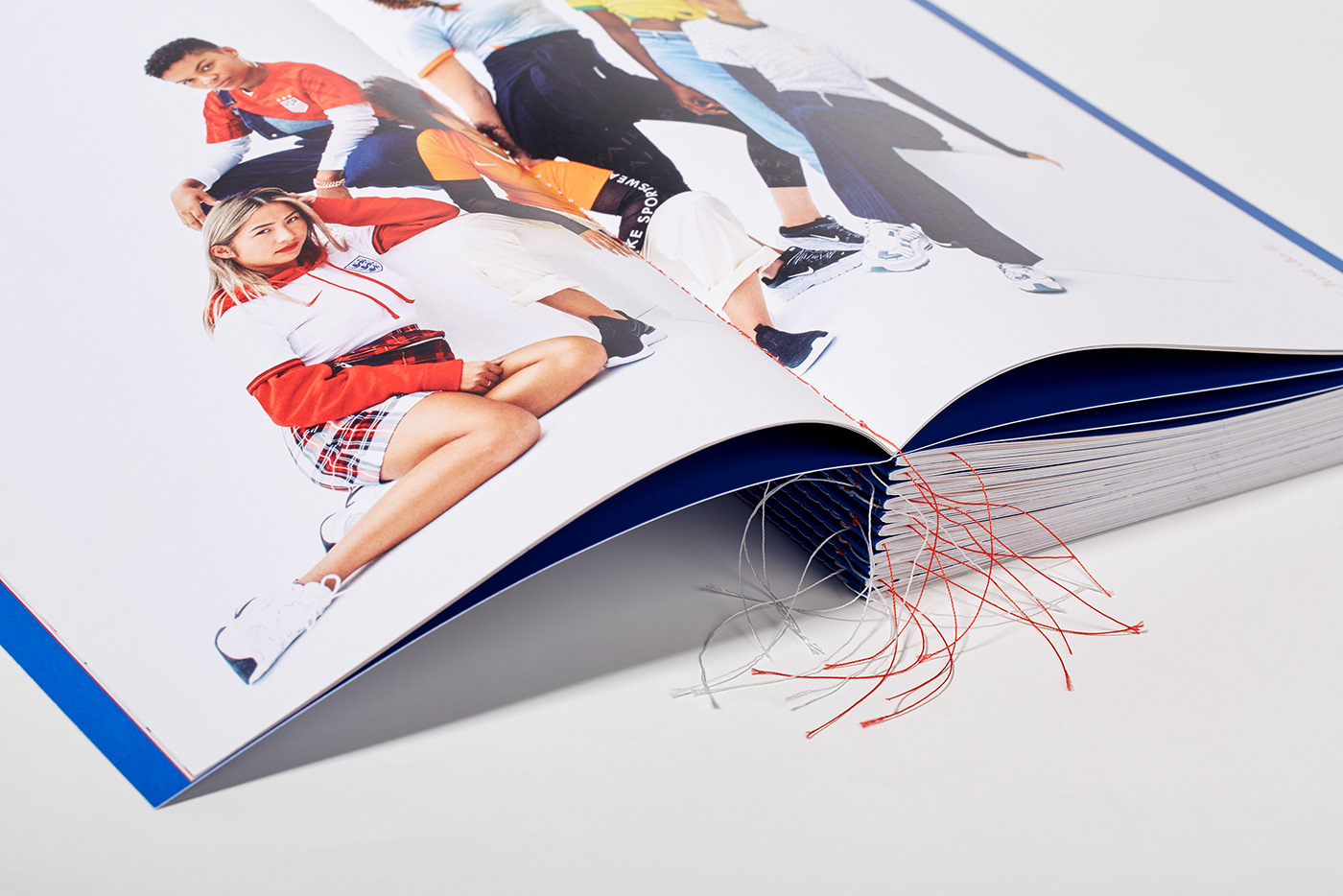 book design art direction  Nike women print football studio shooting Film   editorial