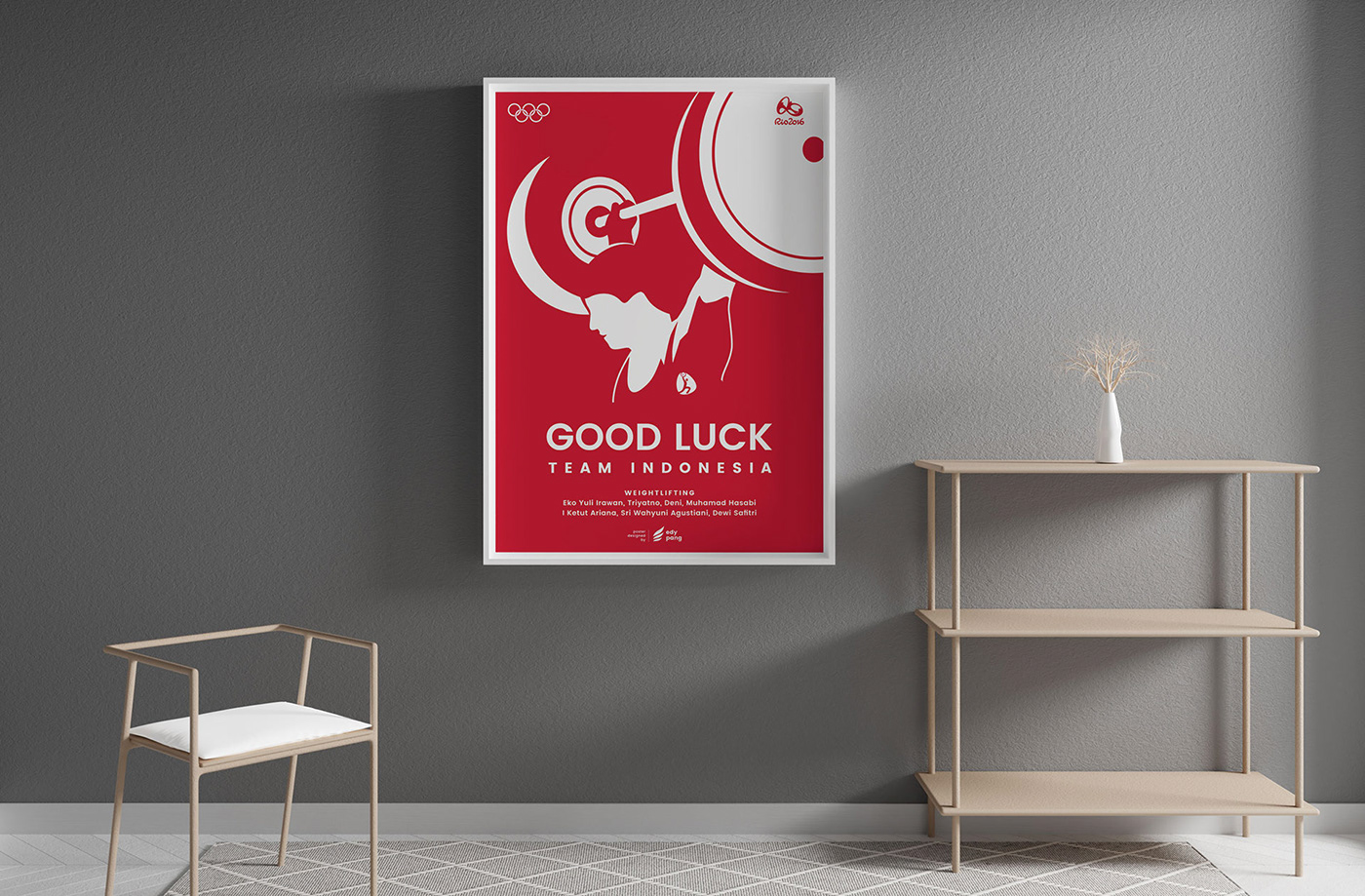 Olympics poster sports indonesia rio 2016