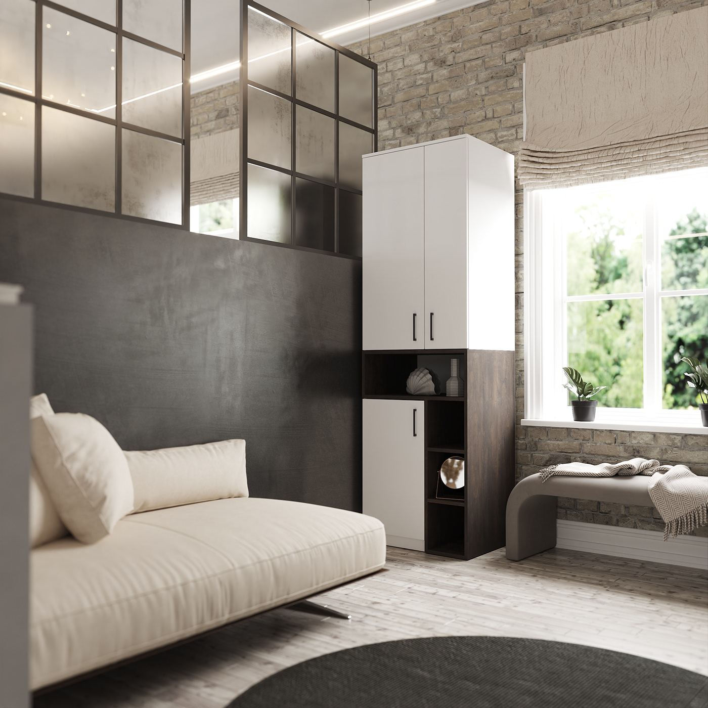 indoor Render 3D 3ds max vray archviz architecture visualization interior design  modern