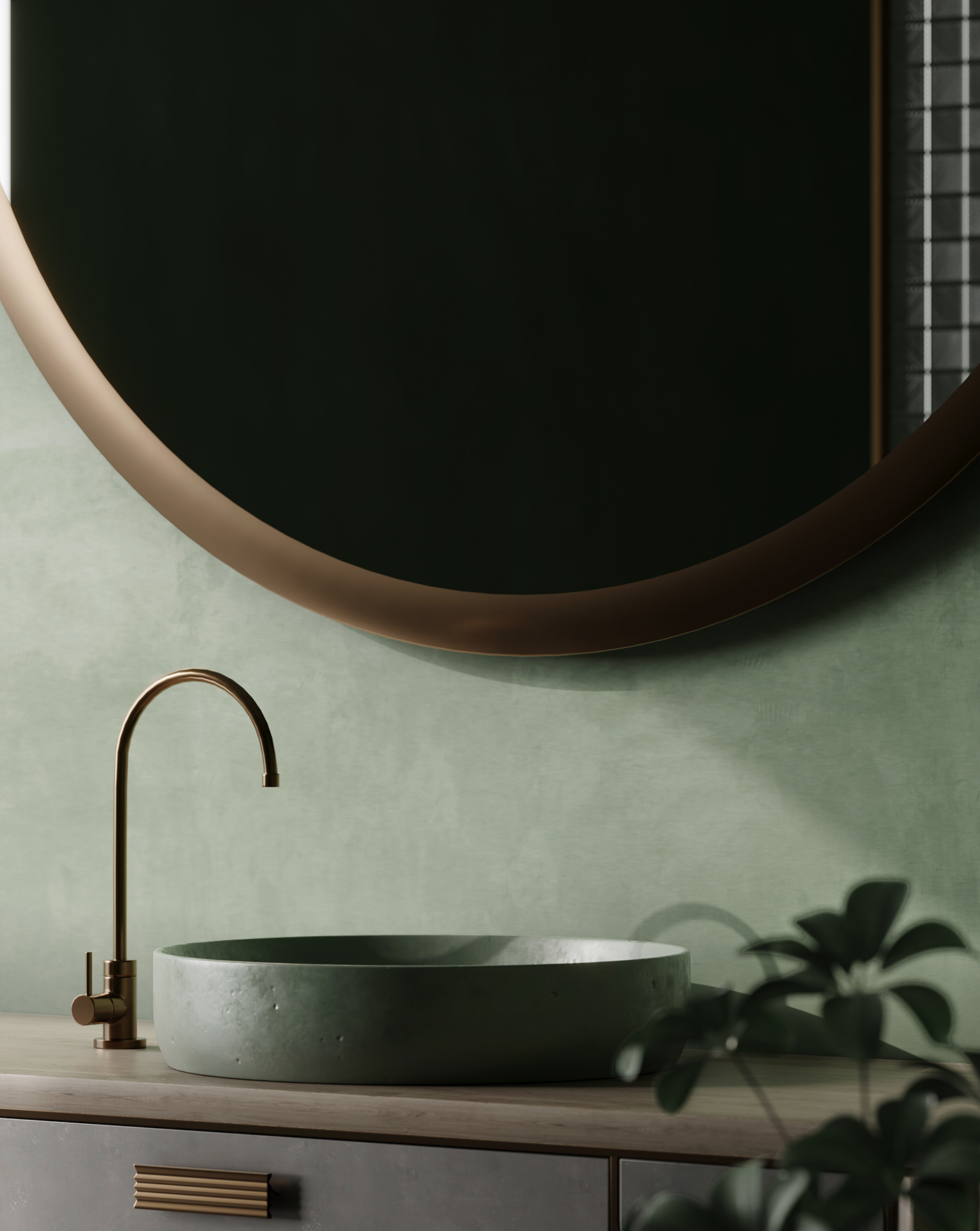 asparagus visual design object design inerior design visualization visualizer 3D bathroom design wash basin FLS_3d