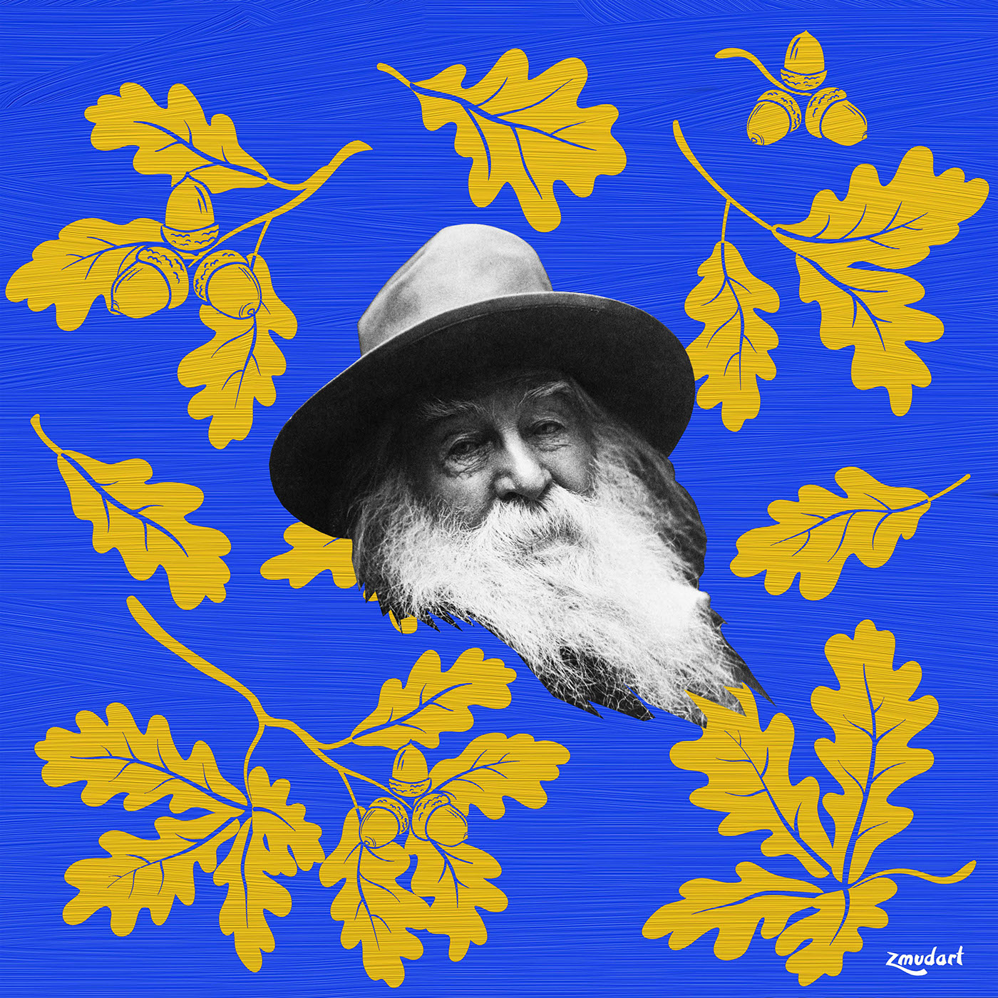 Whitman poet Poetry  america usa walt oak digital Zmudart