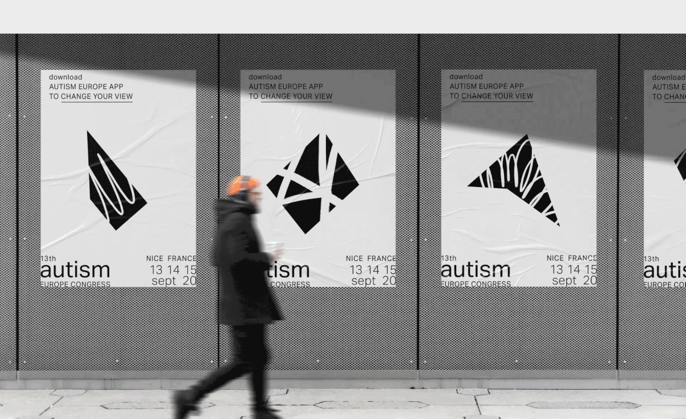 AR autism colorful congress Europe Event geometric Minimalism shapes motion