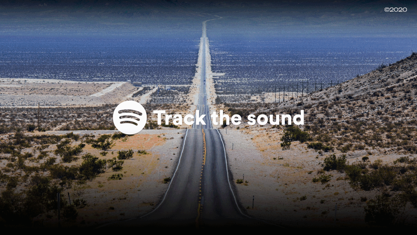 ADV Advertising  Ambient billboard branding  campaign music playlist spotify route66