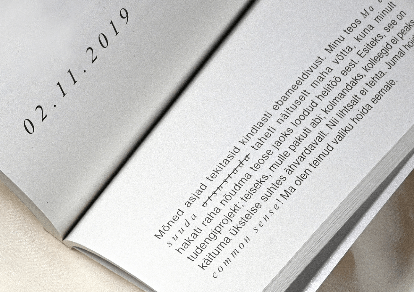 book design Diary typography  