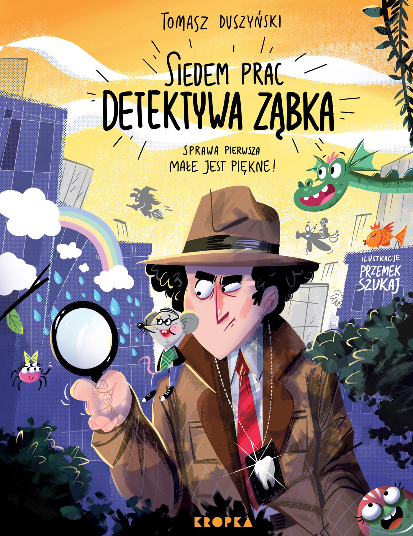 cartoon ILLUSTRATION  book cover detective criminal fantasy mouse Dragoon city