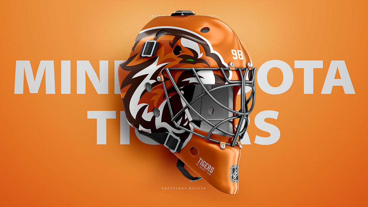 Download Hockey Goalie Mask Mockup Psd Template On Behance Yellowimages Mockups