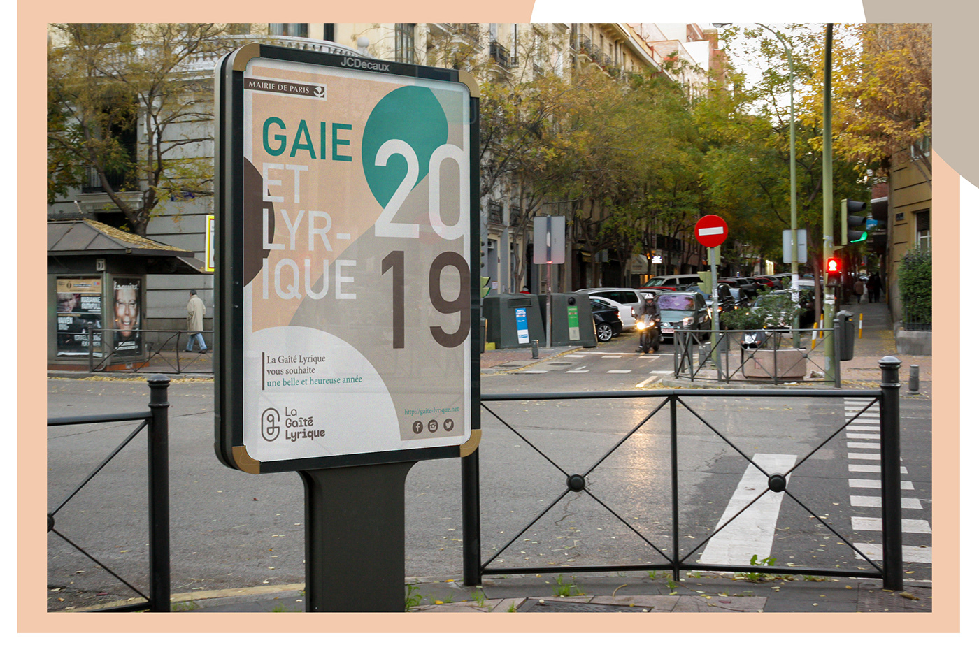 Gaîté-Lyrique poster Paris town hall new year typography  