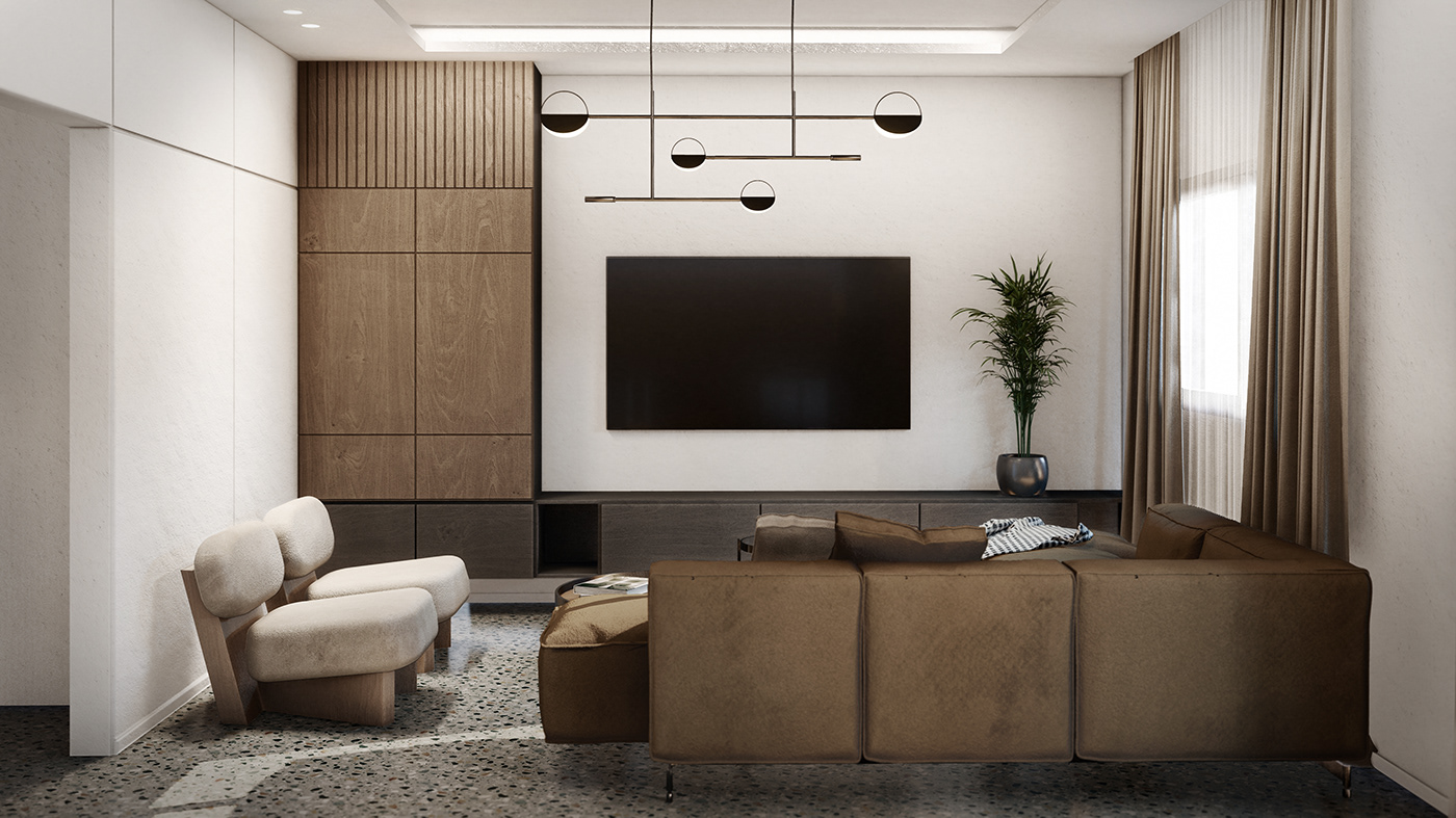 architecture CGI design Interior interior design  minimal modern Render visualization