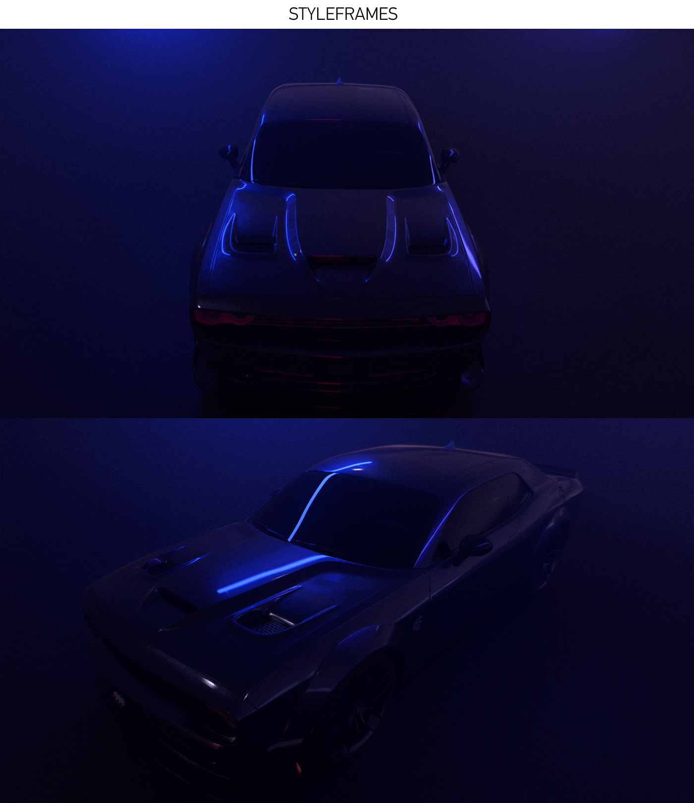 3D Advertising  automobile c4d design motion neon redshift Render visualization
