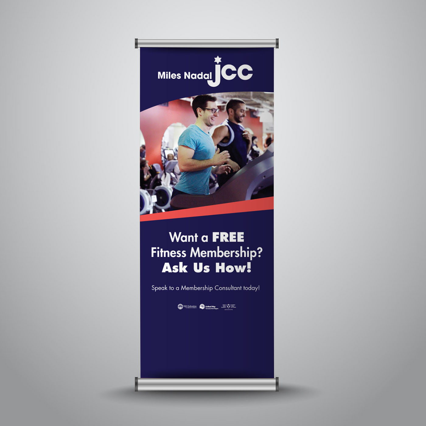 campaign banner roll-up banner Photography  fitness advertsing