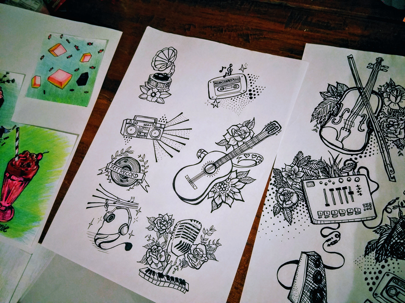 Music Stickers (Illustrations) - by Charis Felice