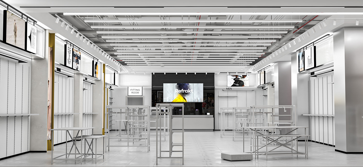 design Retail design Interior architecture 3D BIM revit visualization interior design  3ds max
