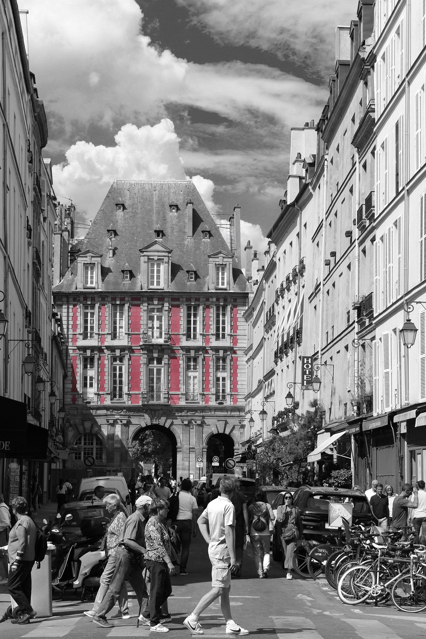 Paris france colour black and white street photography city architecture people Bordeaux bordeaux colour
