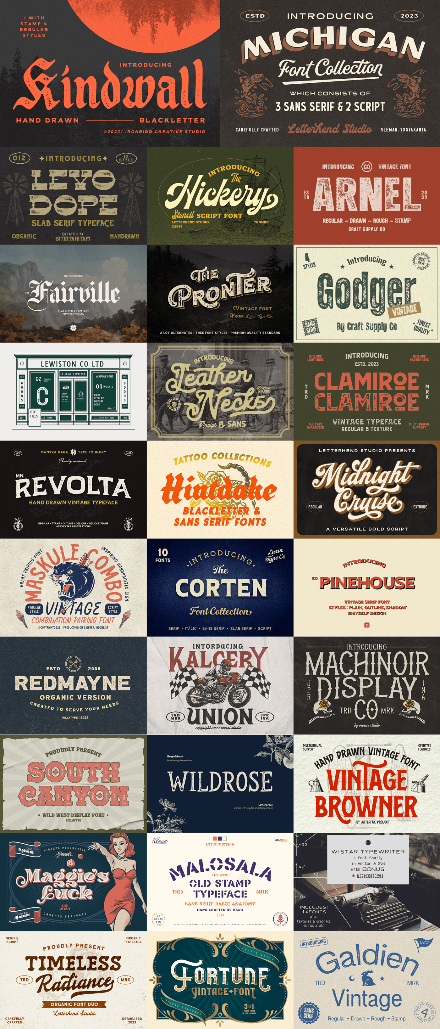 font Typeface fonts typography   vintage Classic Retro texture template ILLUSTRATION 